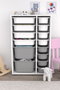 Hanah Home Armario Multiusos Blanco y Gris